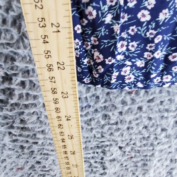 Old Navy Jumpsuit Womens XXL Tall Blue Floral Sleeveless Smocked Romper *NWT* - Picture 8 of 10